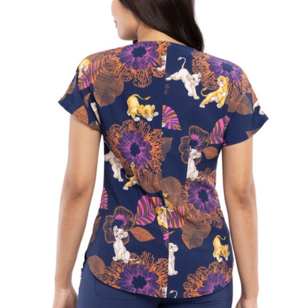 Disney Lion King Tooniforms - Nala And Simba Scrub Top - Picture 3 of 8